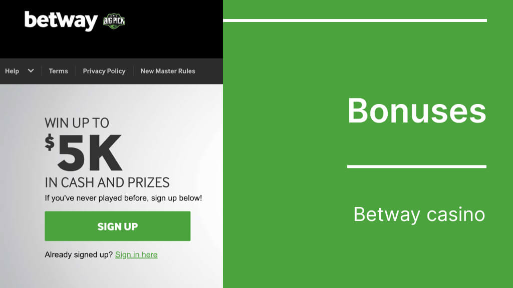 Betway Bonuses