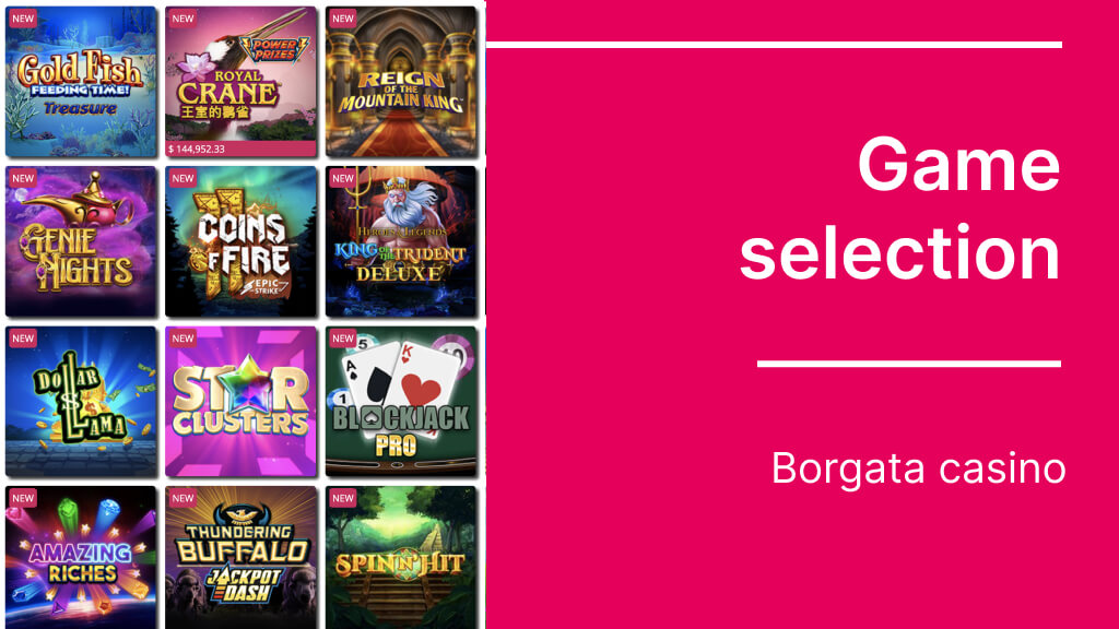 Borgata Game selection