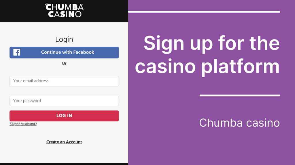 Sign up for the Chumba Casino platform